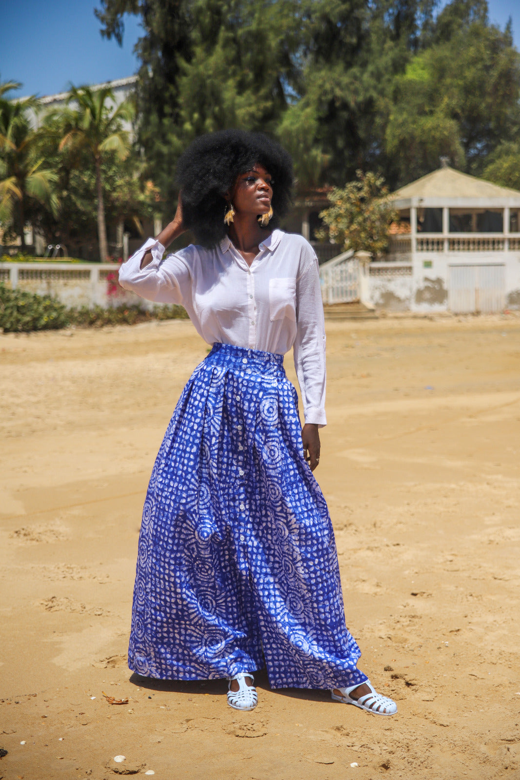 the Nia skirt long